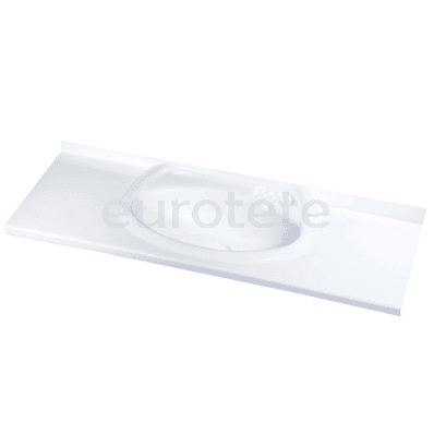 Lavabo 90 x 32 rectangular blanco para autocaravana o caravana 1