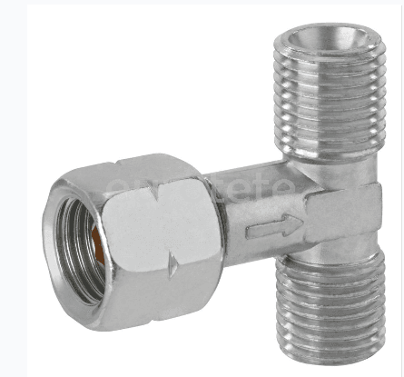 Racor gas G 1/4 LH-ÜM x 2 x G 1/4 LH-KN  - 91577879 - Eurotete