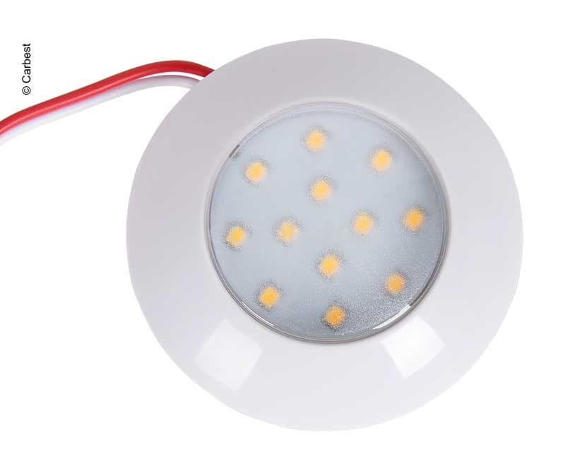 Plafon led 7,5 cm redondo 12 leds a 12 y 24 voltios  autocaravana 1