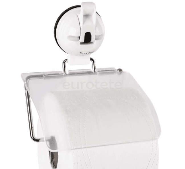 Portarrollo con ventosa para papel higienico del lavabo  - 66525 - Eurotete