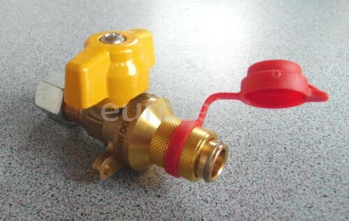 Valvula gas conexion rapida Gok 8 mm bicono  - 3106031 - Eurotete