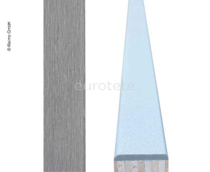 Perfil ribete plateado 1 metro para mueble camperizacion camper autocaravana 1