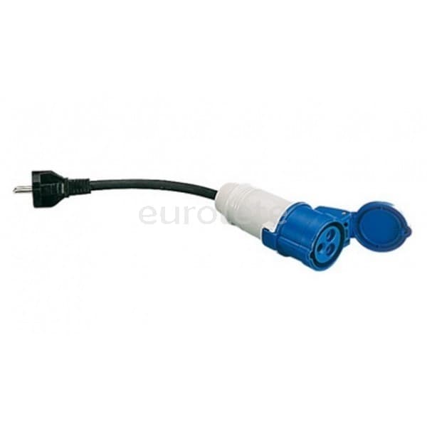 Adaptateur CEE 17 femelle avec cable schuko male de cable electrique  - 206330 - Eurotete