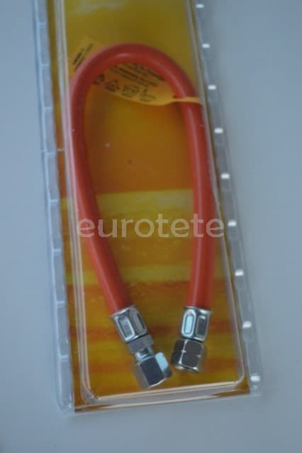 Lyre flexible gaz 40 cm filetage a gauche et raccord de tube 8 mm  - 920122 - Eurotete