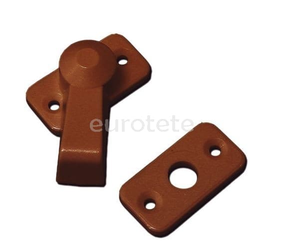 Loquet marron pour serrure de porte ou armoires  - 53254 - Eurotete
