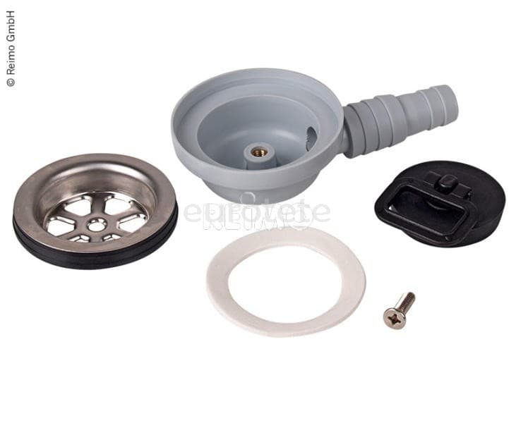 Desagüe agua 90º de 19 mm y 25 mm para lavabo y fregadero  - 705065 - Eurotete