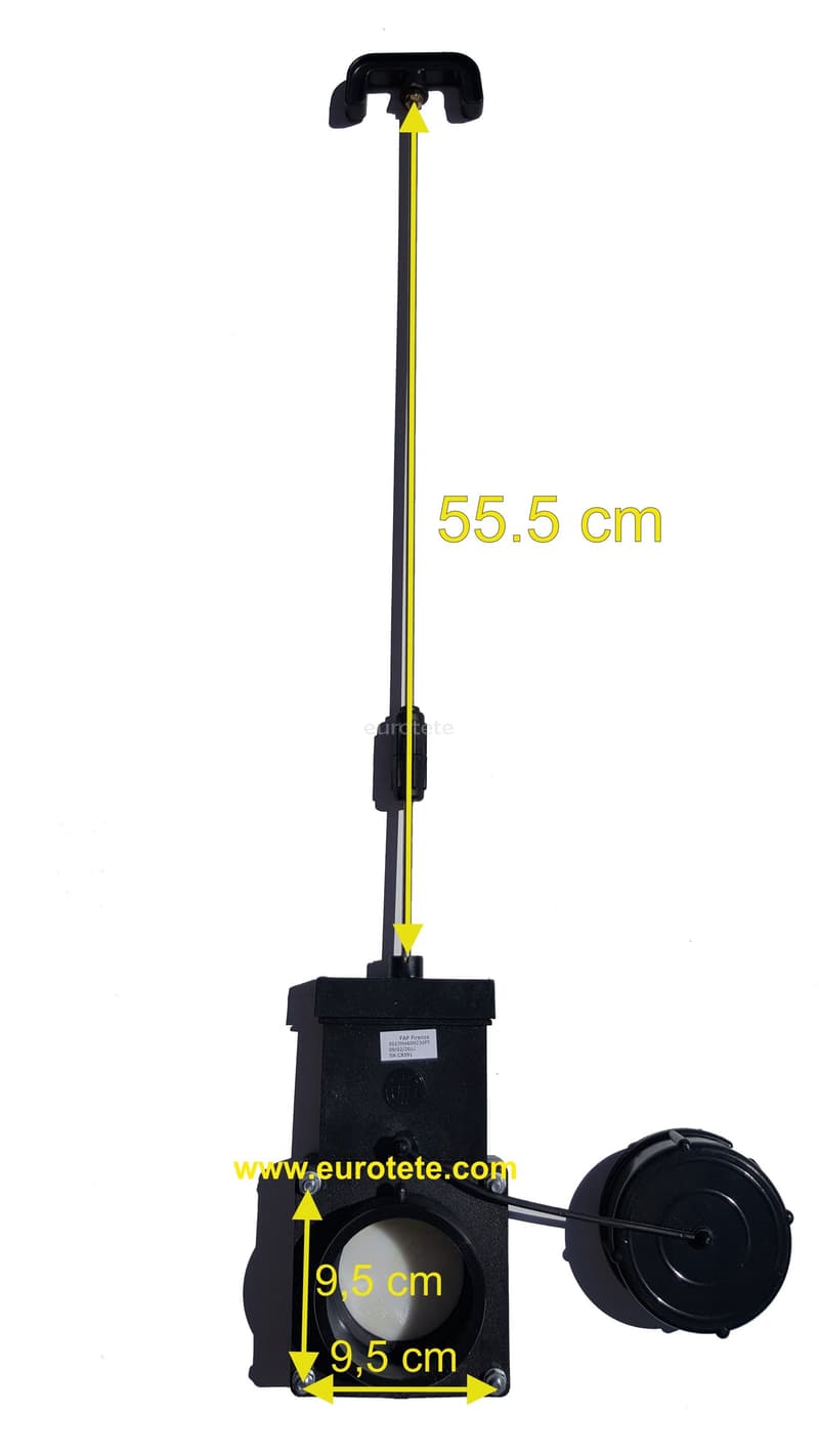Vanne 3 pouces longueur 55,5 cm pour téléchargement  - 965134 - Eurotete