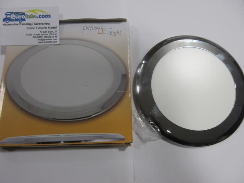 Plafond 22 cm chrome led camping-car camper 1