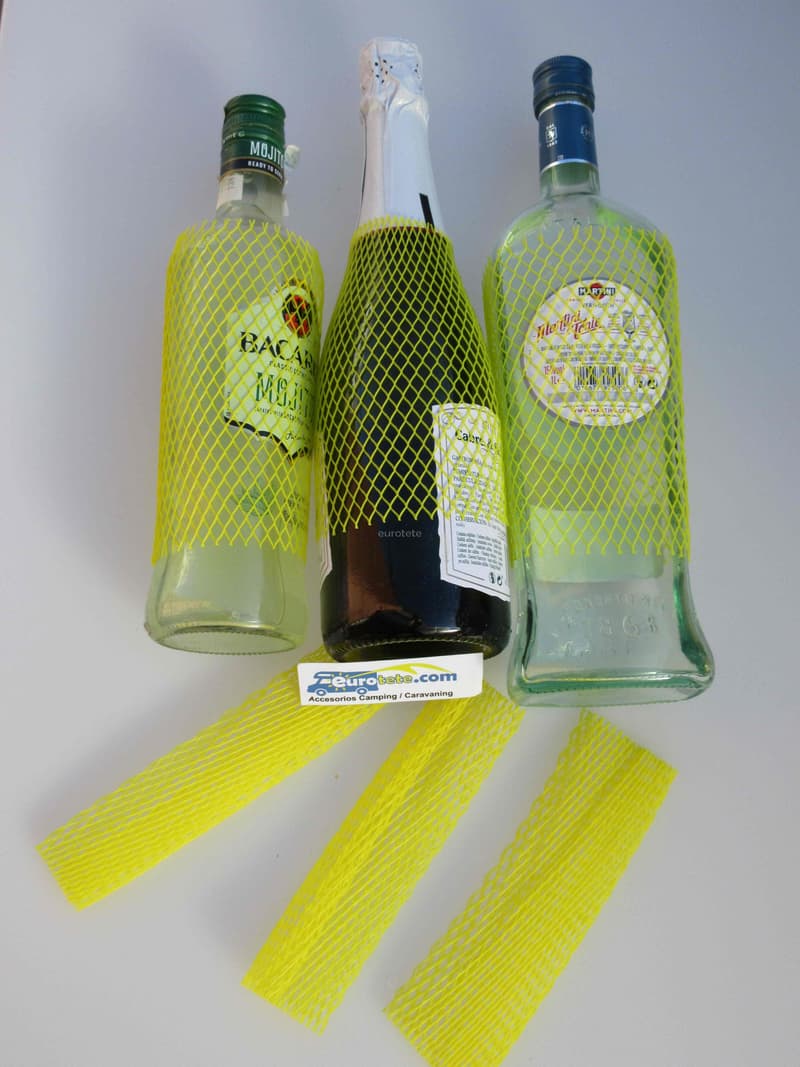Malla protector para vajilla de cristal en la autocaravana 1