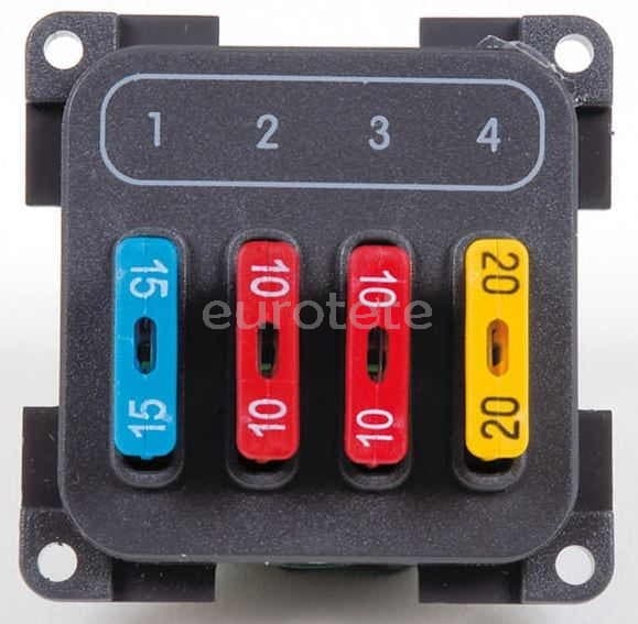 Modulo 4 fusibles CBE con marco