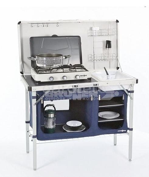 Cuisine de camping avec pliage haut