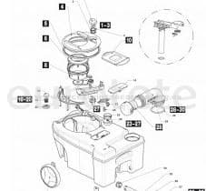 Thetford C250 Vent Plate cassette autocaravana