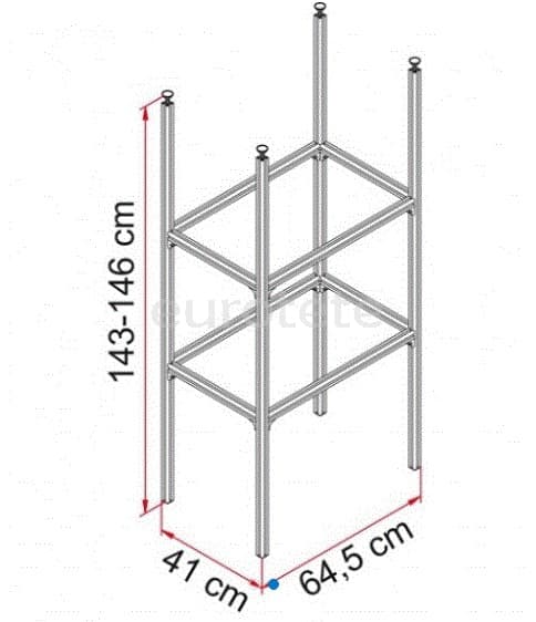 Fiamma systeme de rayonnage support de garage pour camping-car  - 96087 - Eurotete