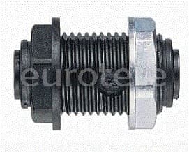 Racor pasamuros de 12 - 12 mm