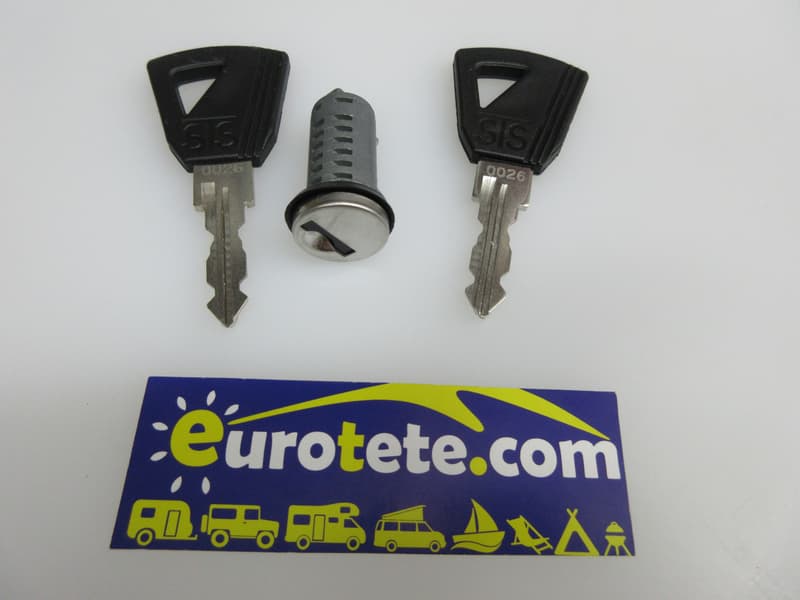 Cylindre serie Europe et 2 cles pour porte camping-car