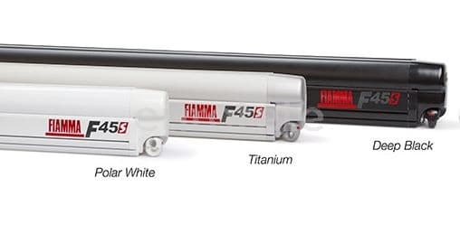 Fiamma F45 S 260 x 200 White y lona Royal Blue para furgoneta camper  - 4376218 - Eurotete