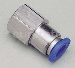 Racor 12 mm instantaneo rosca hembra 1/2 a tubo agua  - RAC12CF - Eurotete