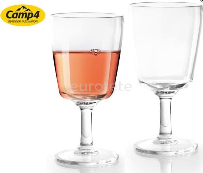 Copas de vino Capri con 2 unidades de policarbonato para caravaning 1