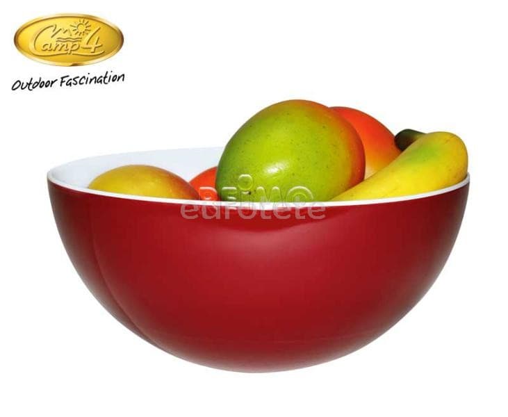 Ensaladera melamina rojo menaje caravaning