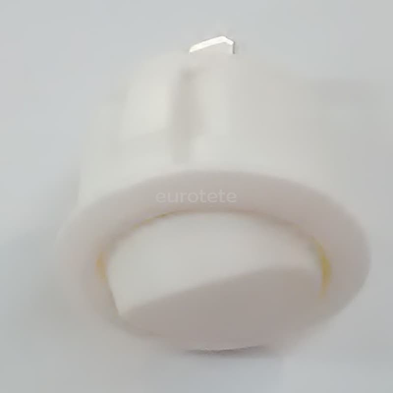 Interrupteur circulaire blanc 12 volts 10 amperes