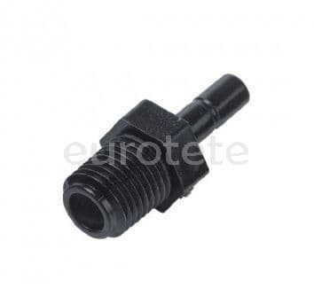 Racor tubo 10 mm a 3/8  rosca macho BSPT conica agua caravaning