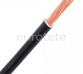 Cable 2.5 mm flexible universal negro  - 05799 - Eurotete