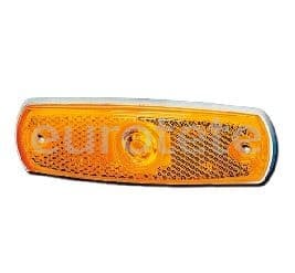 Piloto Hella naranja 17/293/1 con base blanca para autocaravana 1