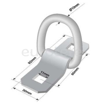 Argolla de carga para sujecion amarre en el suelo de camion, remolque u otros 3