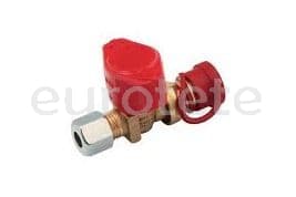Raccord rapide vanne gaz bicone pour camping-car