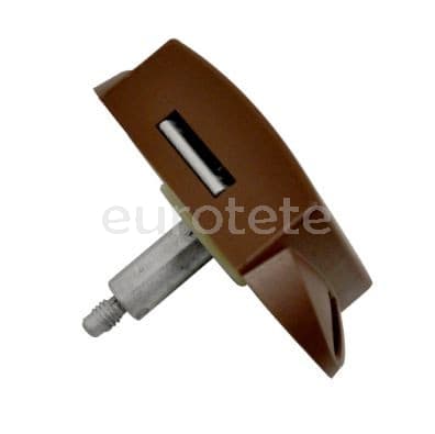 Fermeture a poussoir marron sans bouton-poussoir pour porte ou armoire  - 047147 - Eurotete