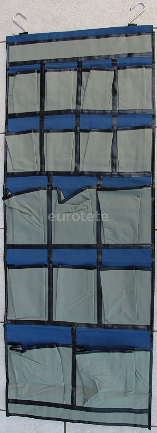 Organizador 124 X 47 cm azul con 16 bolsillos para objetos autocaravana camper o caravana