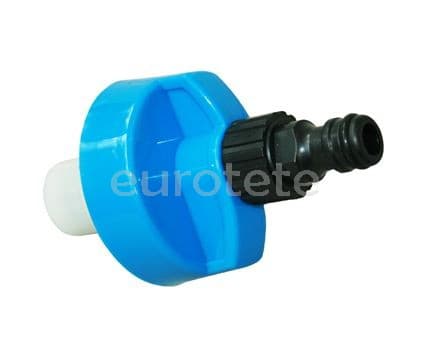 Tapon azul con conexion rapida de la manguera agua Portland