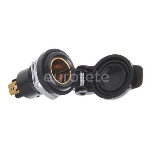 Conector DIN mini enchufe mechero para encastrar 12 - 24 voltios  16 / 8 amperios motocicleta 1