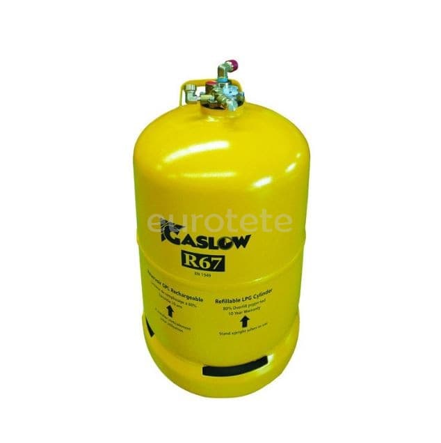 Bombona nº 2 GLP recargable Gaslow R67 segunda botella de GLP para autocaravana  - 340224 - Eurotete