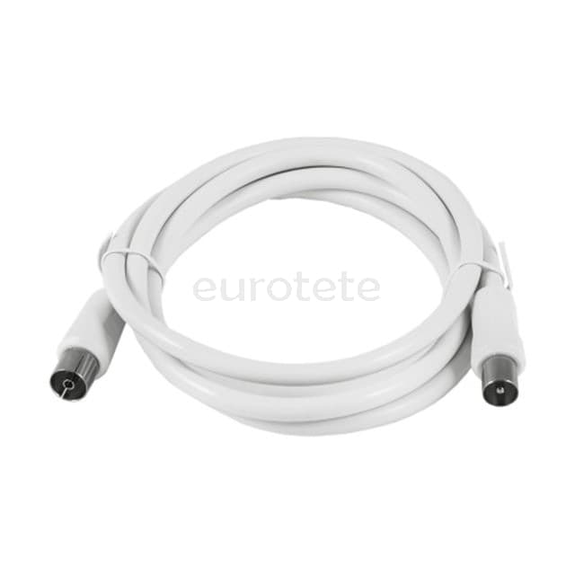 Cable antenne pour branchement TV male et femelle  - 02327 - Eurotete