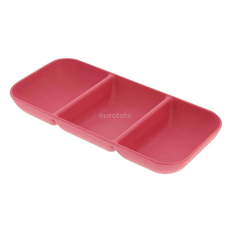 Apéritif snack en bambou 3 compartiments  - 084327 - Eurotete