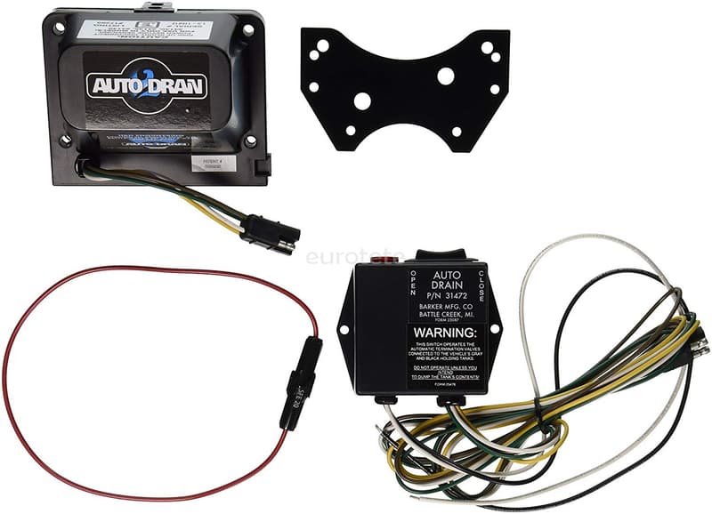 Valve electrique pour eaux grises pour drainage automatique Auto Dran du camping-car  - 65242 - Eurotete