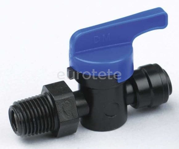 12 mm llave de paso 12 mm a 1/2 rosca macho agua industria alimentaria, vending, aire comprimido y agua para autocaravana