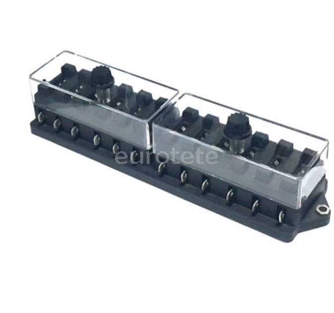 Caja porta fusible de 8 fusibles para electronica vehiculo 1