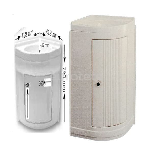 meuble-lavabo-blanc-plastique-coin-camping-car-tuyau-eau-reform-salle-de-bain-receveur-douche-camping-car-caravane-angle-meuble drain-reforme-caravane-1