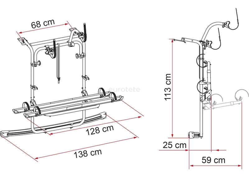 Carry-Bike Caddy Fiamma 02094-24A volkswagen vw 1