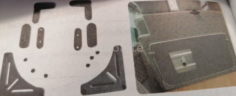 Soporte para tablero en asiento trasero camper u otros