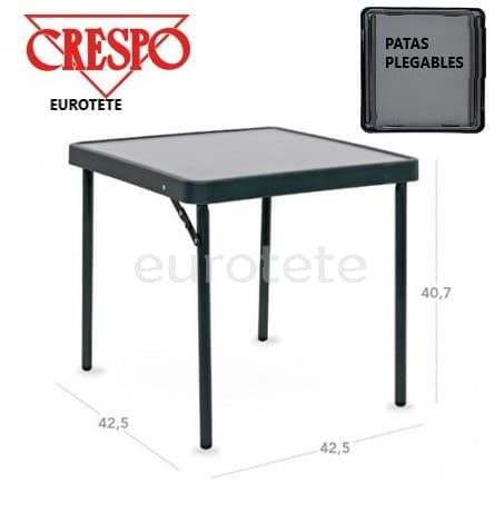 Table Crespo AP-280 auxiliaire 42 x 42 x 40 noir anthracite 1
